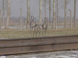 Birkenau Rail Sculpture