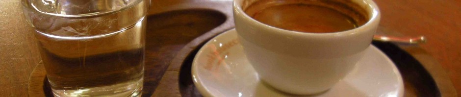 Espresso and water.