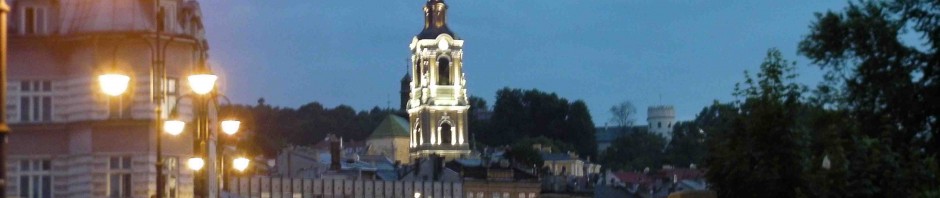 Przemysl at night.