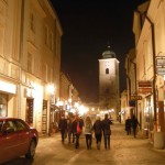 Rzeszow street at night