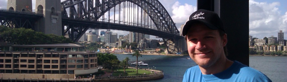 A photo of the author in Sydney, Australia.