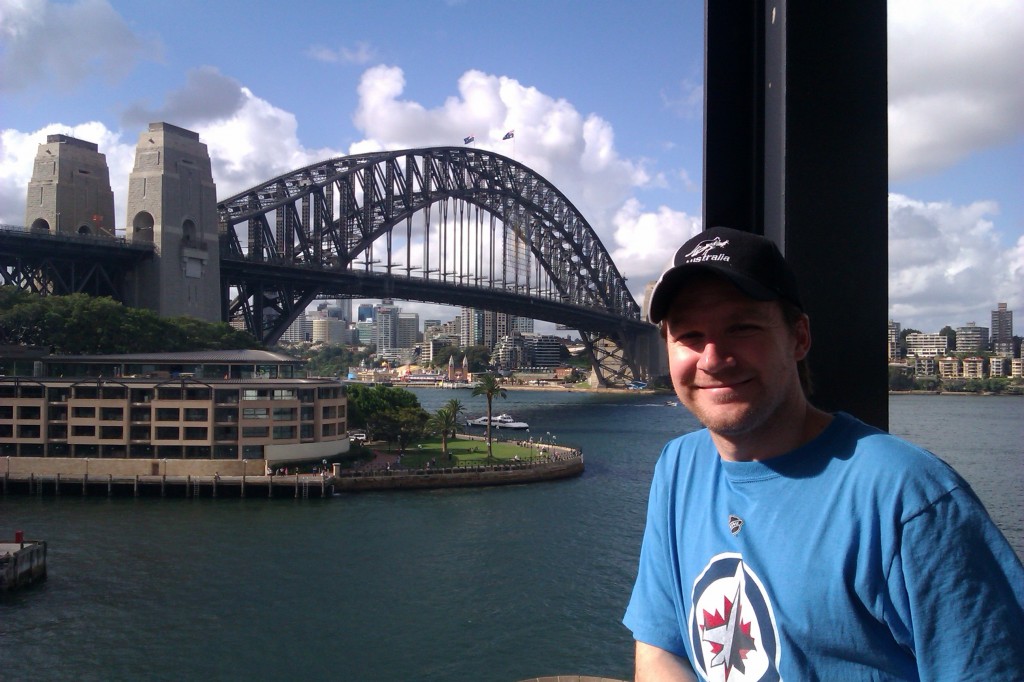 A photo of the author in Sydney, Australia.