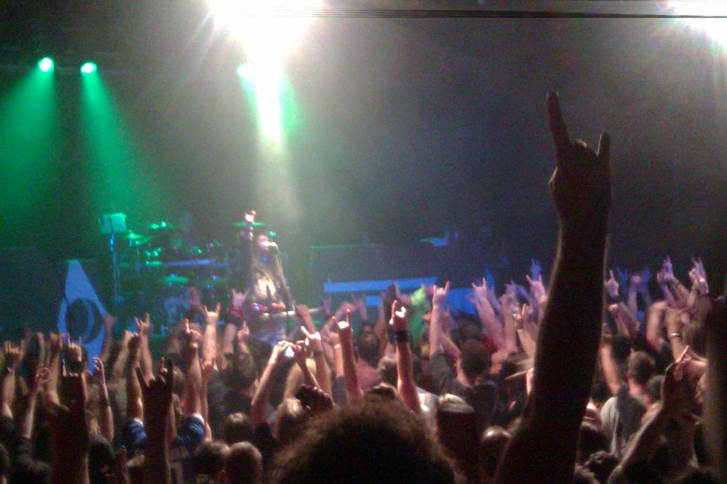 Metal salute at Cavalera Conspiracy.