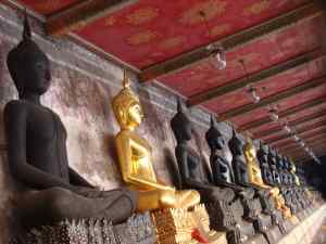 Row of Sitting Buddhas
