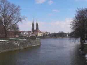 River Odra and Cathedral Island