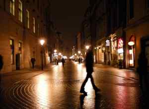 Kraków Streets at Night