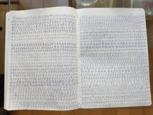 Notebook with Chinese characters