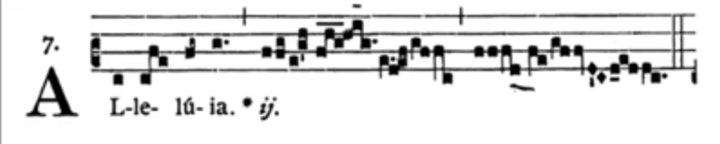 Alleluia notation