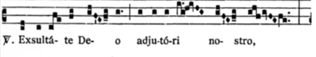 Exultate Deo notation